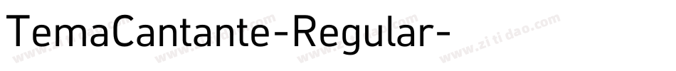 TemaCantante-Regular字体转换