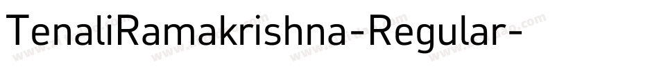 TenaliRamakrishna-Regular字体转换
