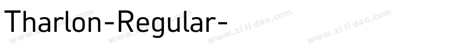 Tharlon-Regular字体转换