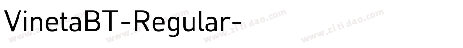 VinetaBT-Regular字体转换