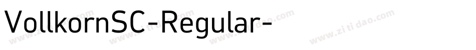 VollkornSC-Regular字体转换