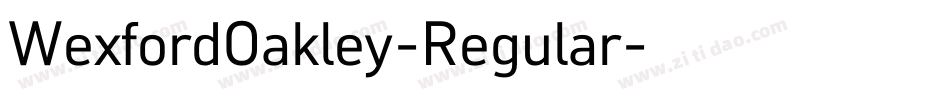 WexfordOakley-Regular字体转换