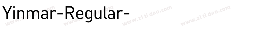 Yinmar-Regular字体转换