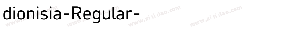dionisia-Regular字体转换