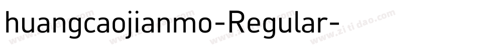 huangcaojianmo-Regular字体转换