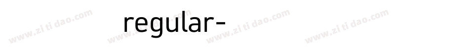 百变马丁regular字体转换