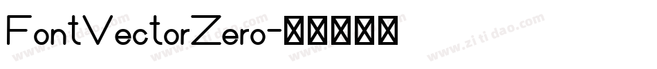 FontVectorZero字体转换