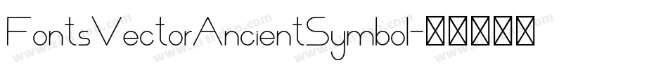 FontsVectorAncientSymbol字体转换