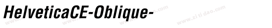 HelveticaCE-Oblique字体转换