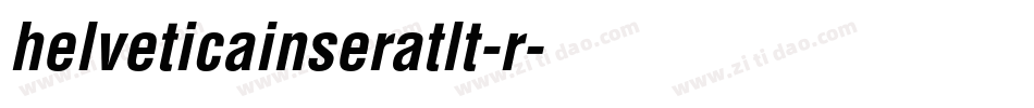 helveticainseratlt-r字体转换