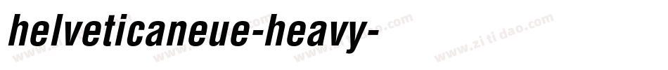 helveticaneue-heavy字体转换