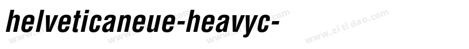 helveticaneue-heavyc字体转换