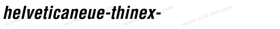 helveticaneue-thinex字体转换