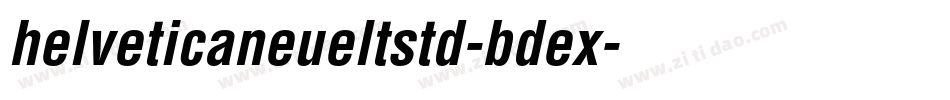 helveticaneueltstd-bdex字体转换