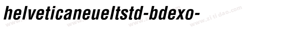helveticaneueltstd-bdexo字体转换