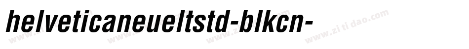 helveticaneueltstd-blkcn字体转换
