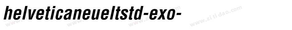 helveticaneueltstd-exo字体转换