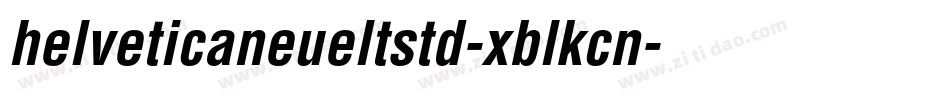 helveticaneueltstd-xblkcn字体转换