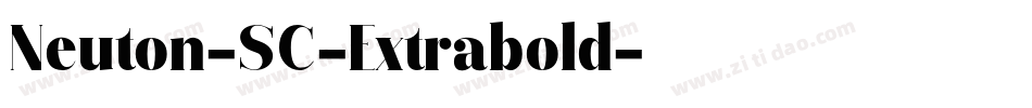 Neuton-SC-Extrabold字体转换