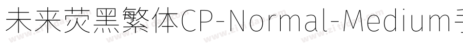 未来荧黑繁体CP-Normal-Medium手机版字体转换