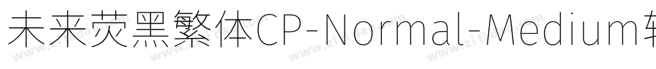 未来荧黑繁体CP-Normal-Medium转换器字体转换