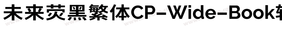 未来荧黑繁体CP-Wide-Book转换器字体转换