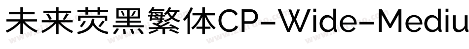 未来荧黑繁体CP-Wide-Medium手机版字体转换
