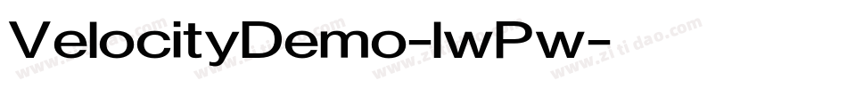 VelocityDemo-lwPw字体转换
