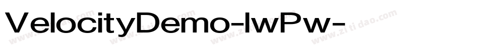VelocityDemo-lwPw字体转换