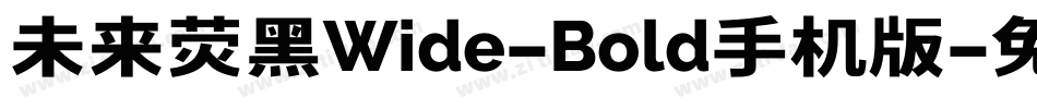 未来荧黑Wide-Bold手机版字体转换