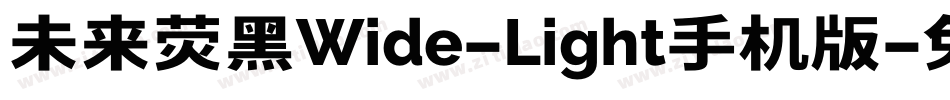 未来荧黑Wide-Light手机版字体转换