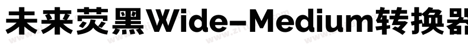 未来荧黑Wide-Medium转换器字体转换