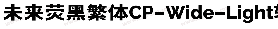 未来荧黑繁体CP-Wide-Light转换器字体转换