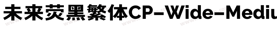 未来荧黑繁体CP-Wide-Medium手机版字体转换