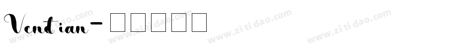 Venetian字体转换
