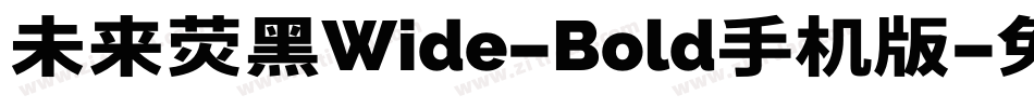 未来荧黑Wide-Bold手机版字体转换