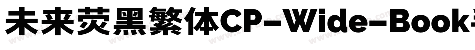 未来荧黑繁体CP-Wide-Book手机版字体转换