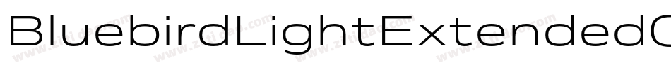 BluebirdLightExtendedOblique-YBo8字体转换