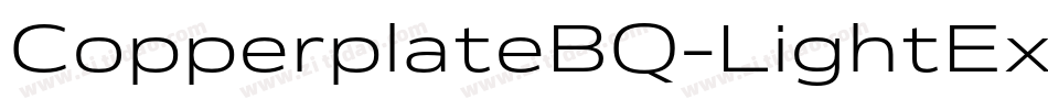 CopperplateBQ-LightExtended字体转换