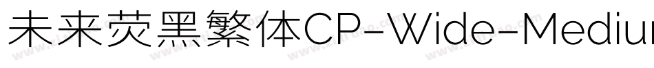 未来荧黑繁体CP-Wide-Medium手机版字体转换