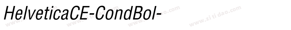 HelveticaCE-CondBol字体转换