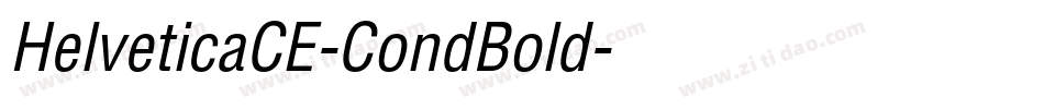 HelveticaCE-CondBold字体转换