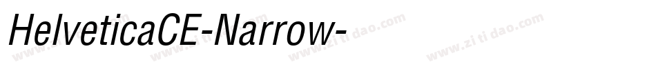 HelveticaCE-Narrow字体转换