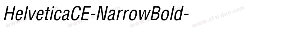 HelveticaCE-NarrowBold字体转换
