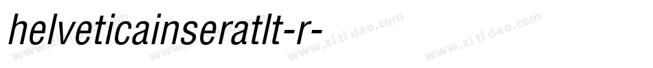 helveticainseratlt-r字体转换