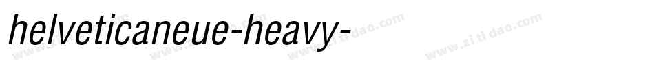 helveticaneue-heavy字体转换