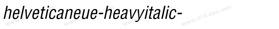 helveticaneue-heavyitalic字体转换