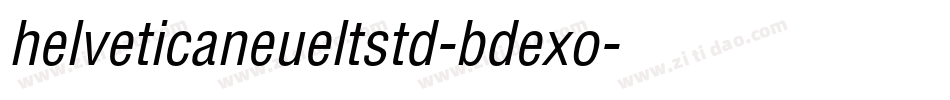 helveticaneueltstd-bdexo字体转换