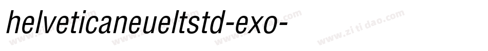 helveticaneueltstd-exo字体转换