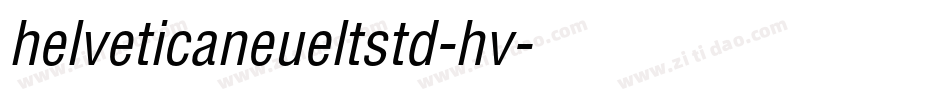 helveticaneueltstd-hv字体转换
